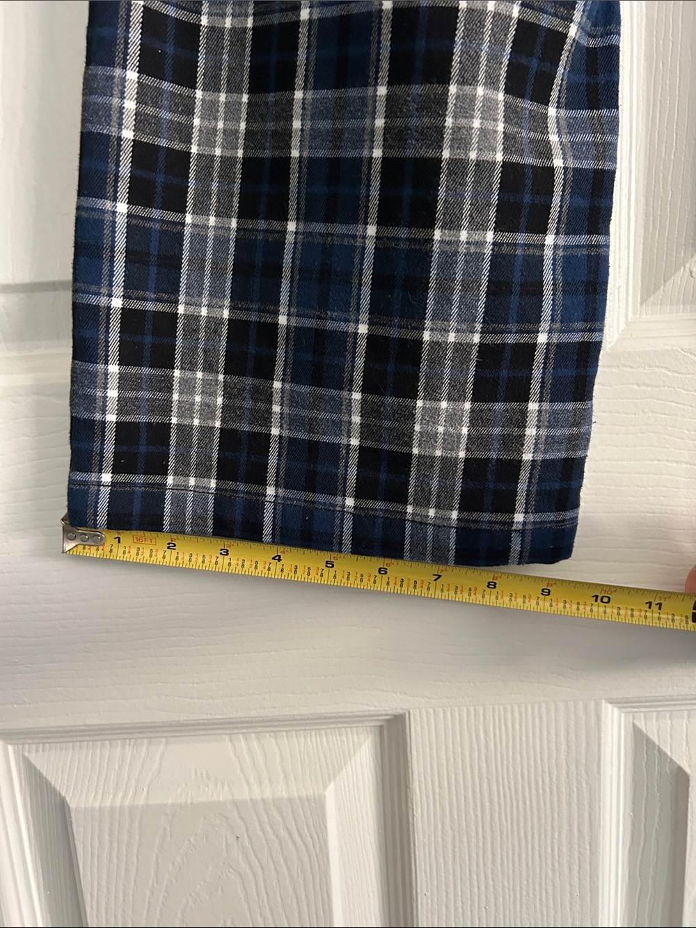John Galt Brandy Melville Blue Plaid Wide Leg Pants XS Y2K - Picture 6 of 13